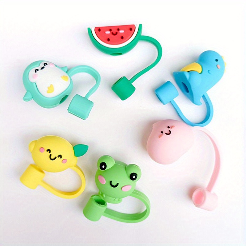 Cute Silicone Straw Stopper Tips For Straws - Reusable, Dust-proof, And  Perfect For Tumblers And Water Bottles - Temu