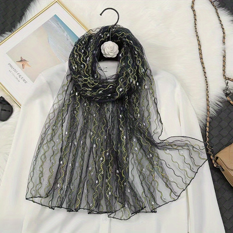 Hot Stamping Gauze Scarf Hijab Solid Thin Shawl Boho Head Wrap