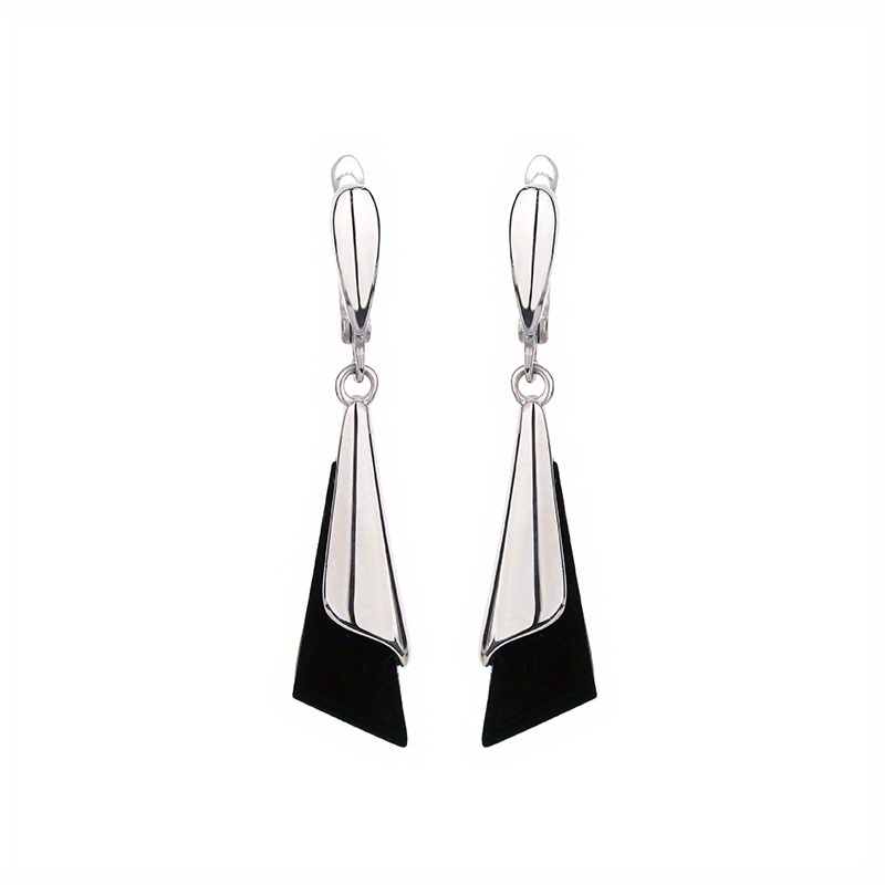 elegant s925 silvery     tassel long earrings for women birthday stone may daily gift wear ear drop jewelry details 0