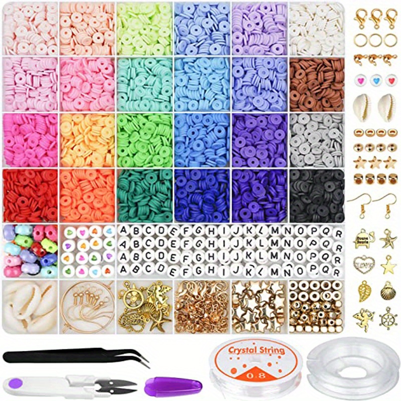 Clay Beads,6700 Pcs Clay Beads For Bracelets Making Include