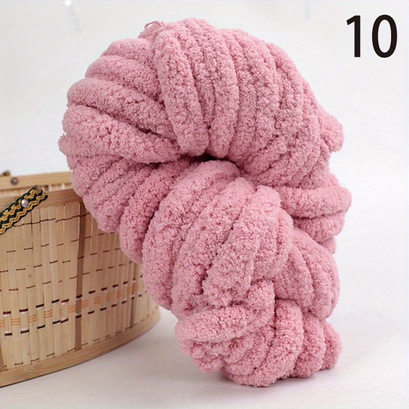2cm Thick Chenille Yarn Chunky Super Soft Bulky Knitting Wool Roving  Crocheting