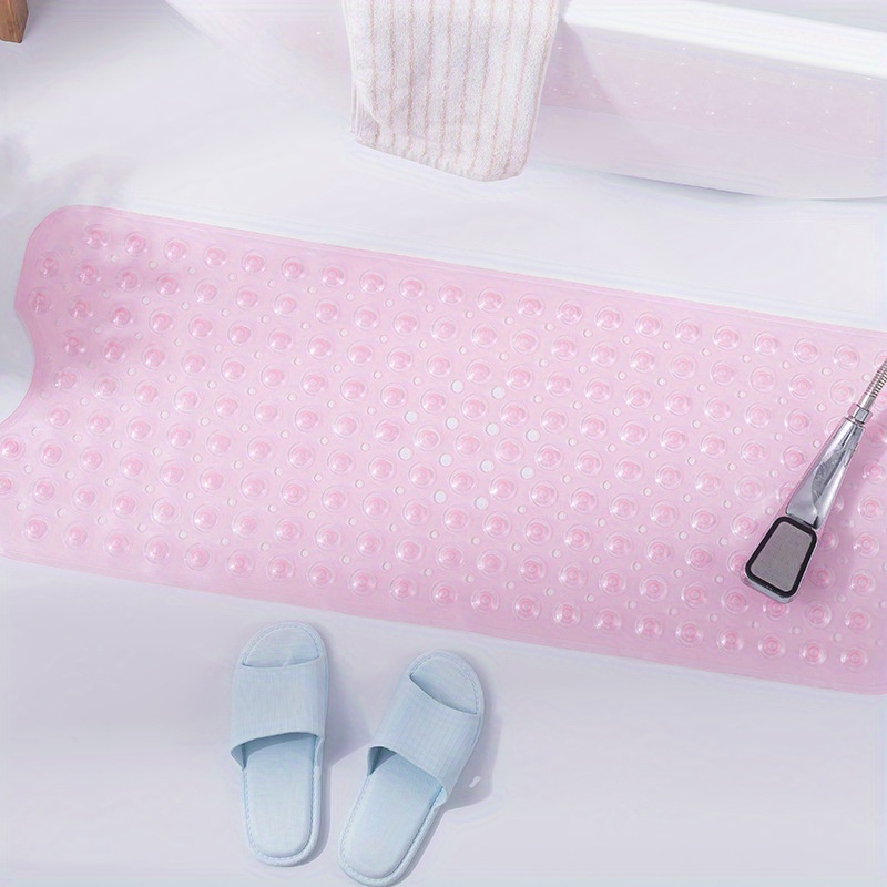 XL Non Slip Bath Tub Shower Mat Suction Cups Washable Drain Holes