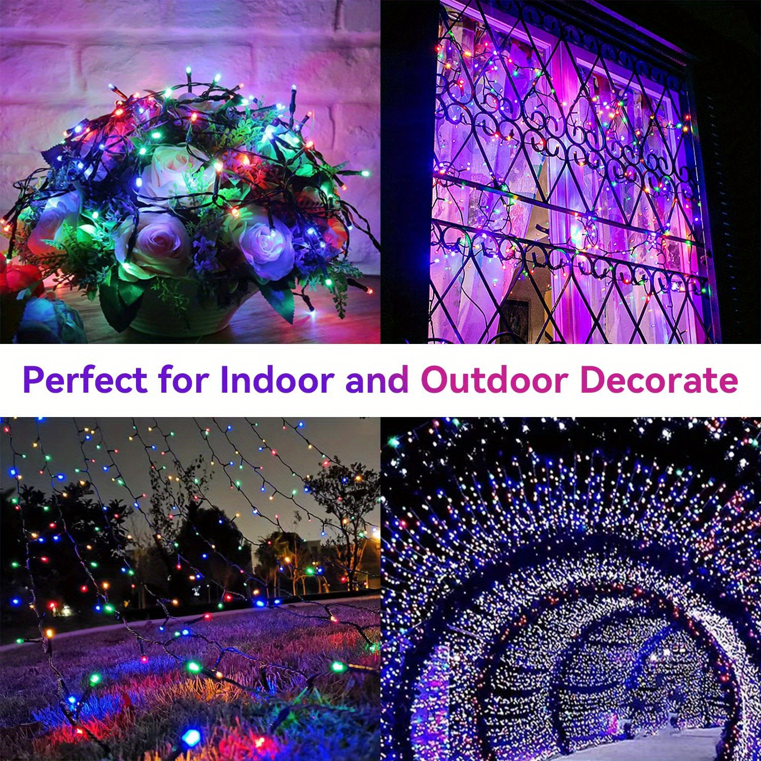 1pc solar christmas lights 39 4ft 100 led 8 modes solar string lights waterproof solar fairy lights for christmas decorations warm white multicolor white blue waterproof solar patio lights with remoted control solar fairy lights details 6