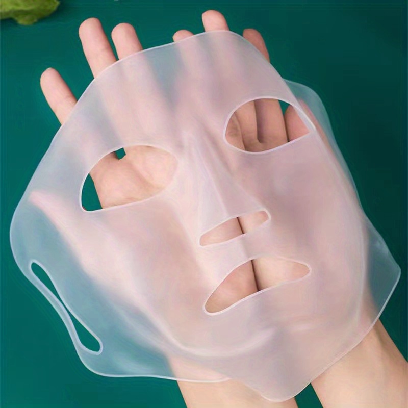 DAISO 3D Silicone Face Mask Preventing Facial Mask Serum Evaporation 1sheet  @COSME Award - Yamibuy.com