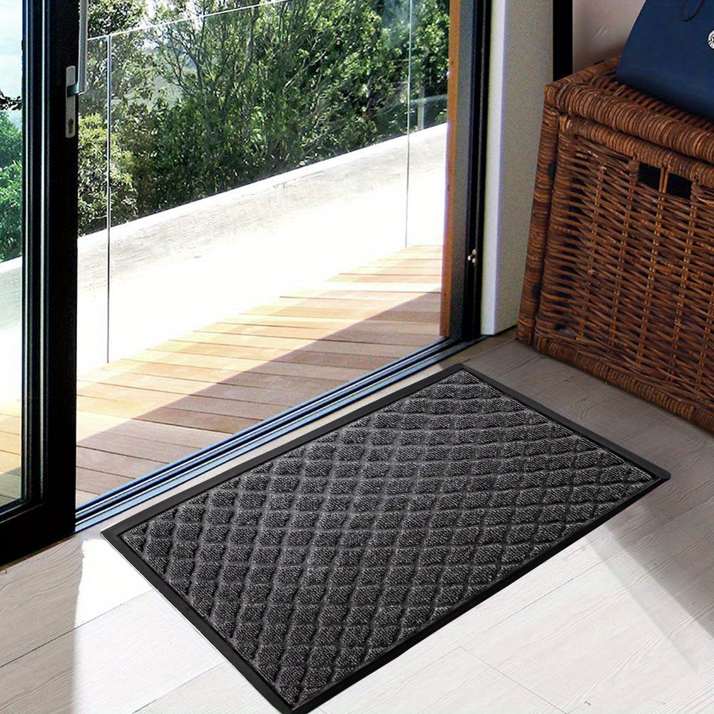 Non-slip Durable Door Mat, Dirt Trapping Welcome Mats, Non-slip Embossed Door  Mats, Low Profile Front Door Mat, Heavy Duty Washable Doormat Entryway Door  Mats, Easy To Clean - Temu Germany