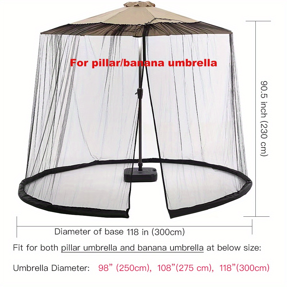 Patio Umbrella Netting Outdoor Umbrellas Ultra large Screen Temu