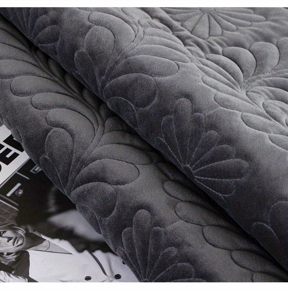 Soft Comfortable Milk Velvet Basho Leaf Sofa Slipcover Temu