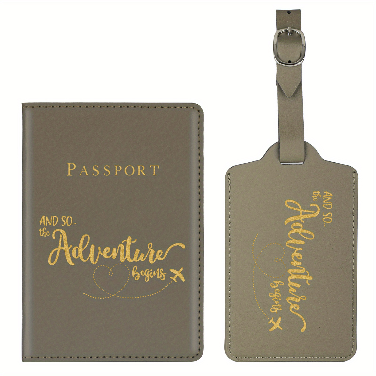 Monogram Passport Cover and Luggage Tag Personalised Passport 