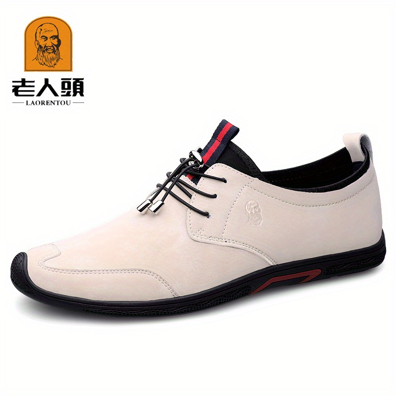 Mens casual dress on sale shoes with white soles