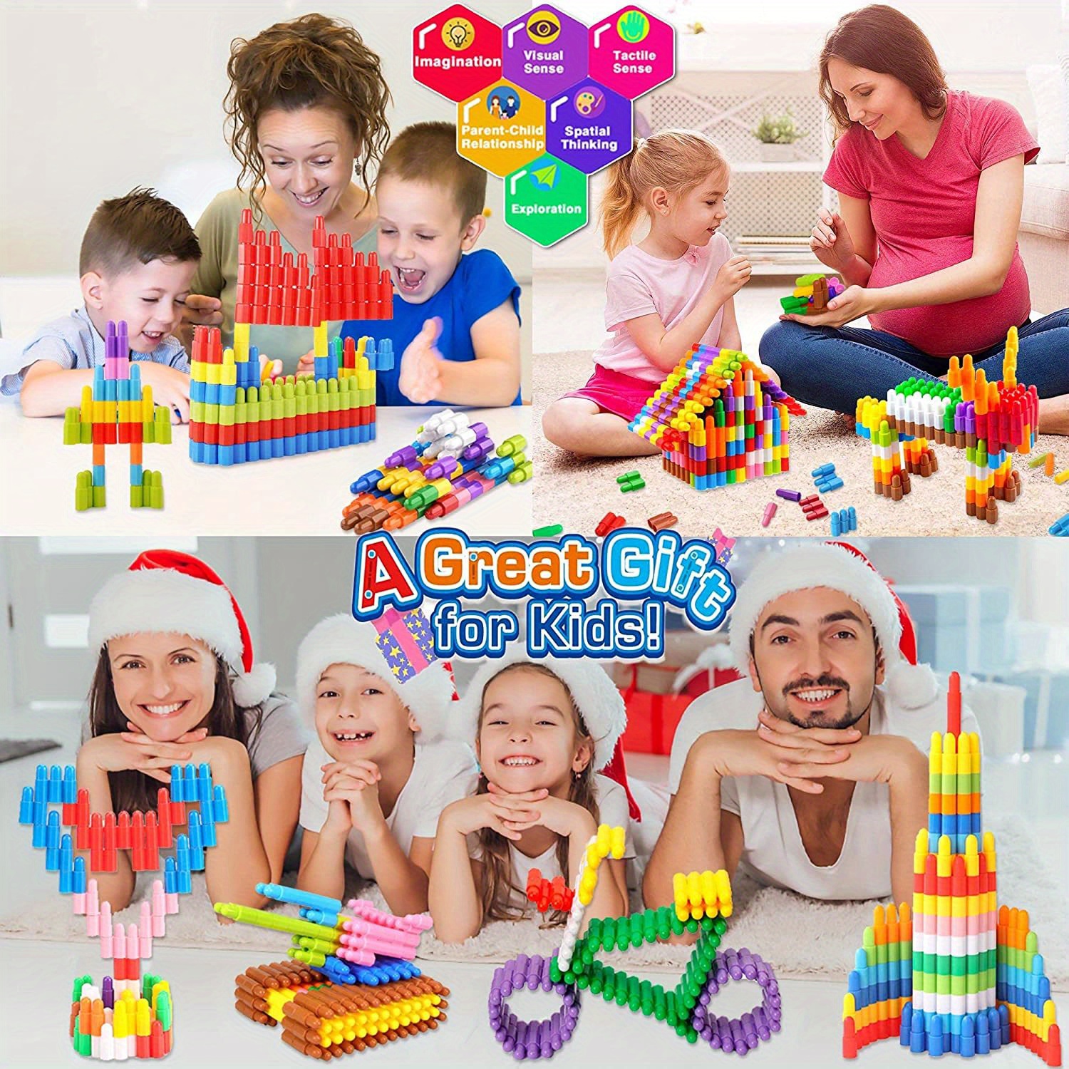 Stem Building Blocks Construction Toy Educational Kit Temu