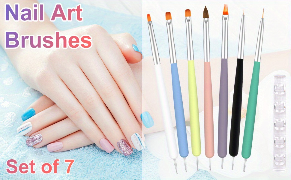 Nail Art Brushes Set Double ended Nail Art Brushes Nail - Temu Australia