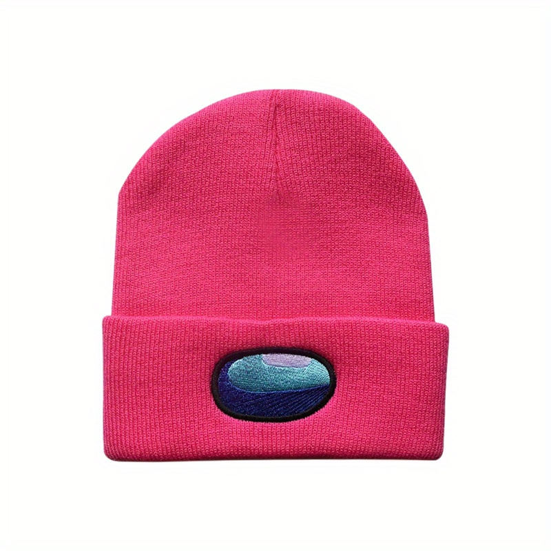 Space Werewolf Killing Embroidery Knitted Hat Autumn Winter Warm Woolen Hat