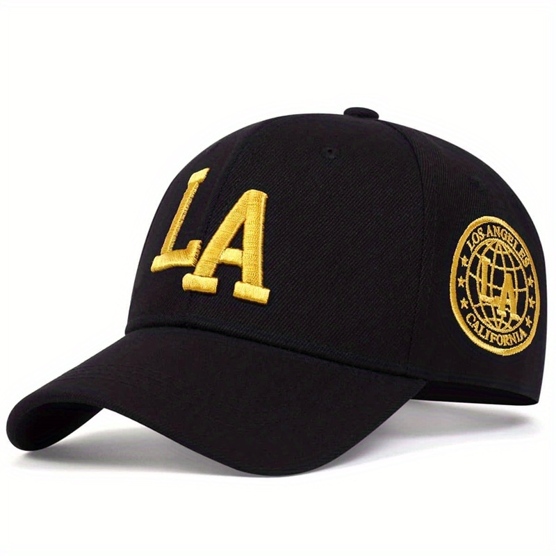 Los Angeles Embroidery Baseball Unisex Casual Sports Sun - Temu