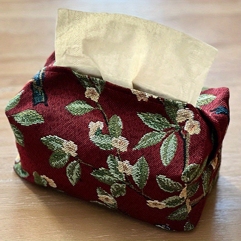 1 Stück Taschentuchbox Vintage muster Retro stoff papier - Temu
