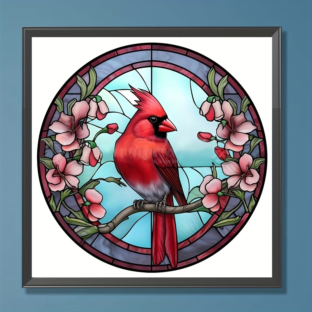 4pcs/Set Cardinal - Full Round - Diamond Painting (30*30cm)