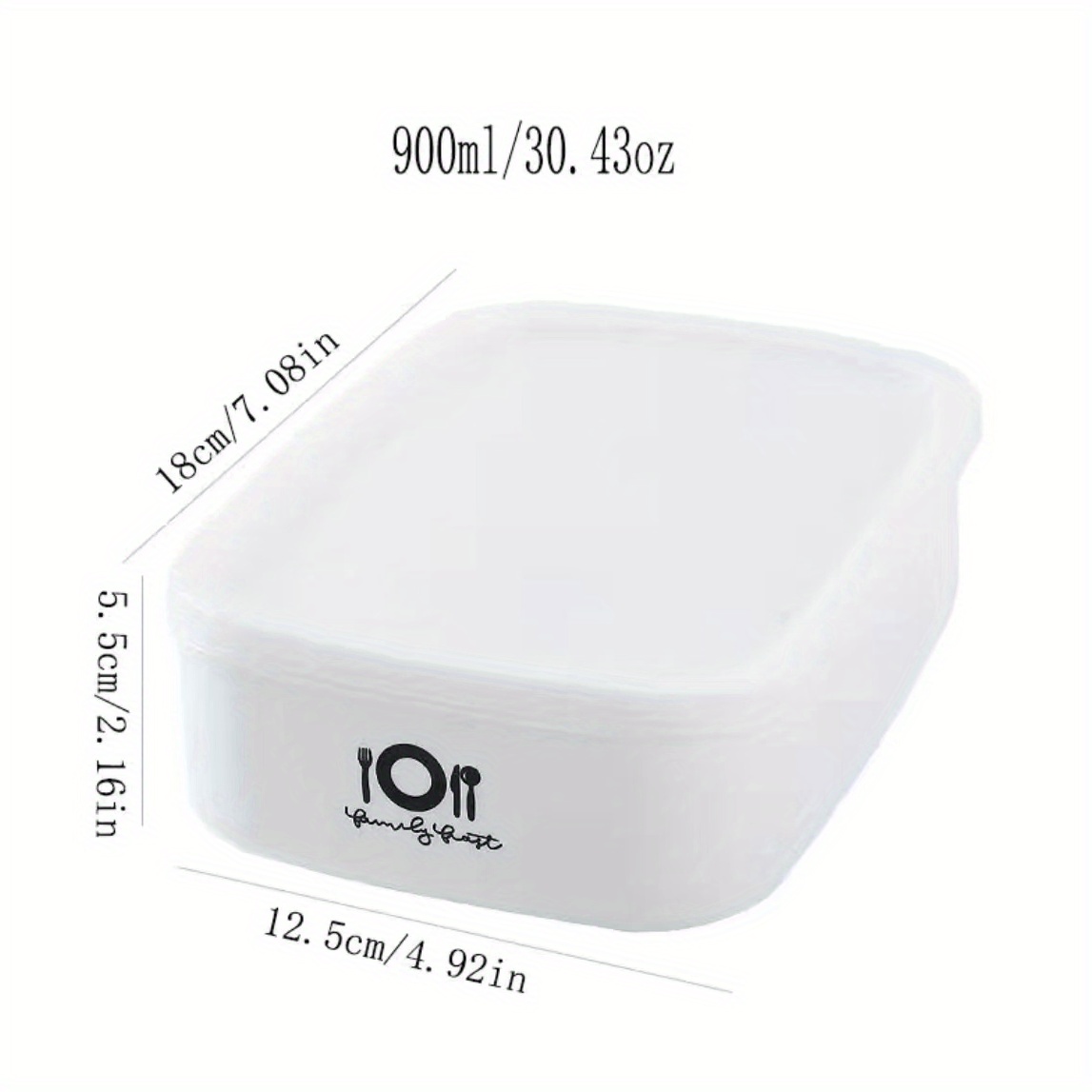 Reusable Refrigerator Storage Box with Lid