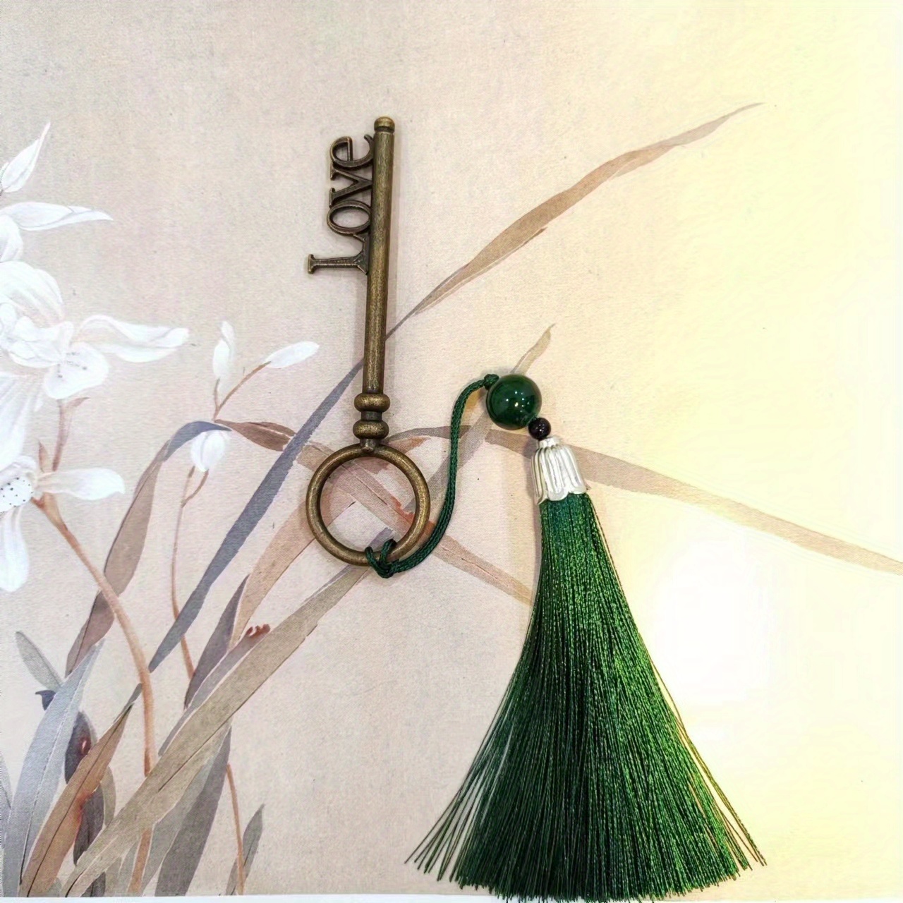 1pc Classical Style Antique Bronze Tassel Bookmark (tassel Color