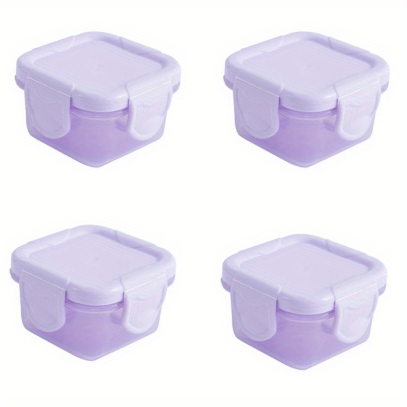 Mini Food Storage Container, Leakproof Lid, Sauce Container, Snack