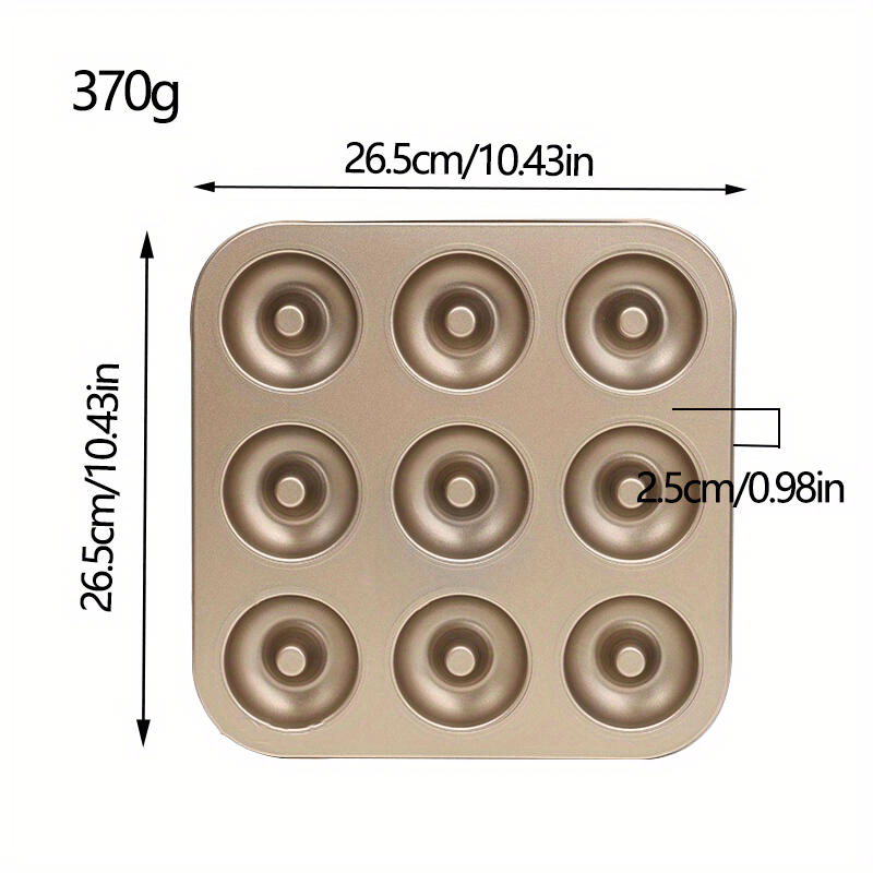 Cozihom Donut-Backform Set Mit 6 Mulden - Antihaft, Spülmaschinenfest & Ofenfest - 3er Pack