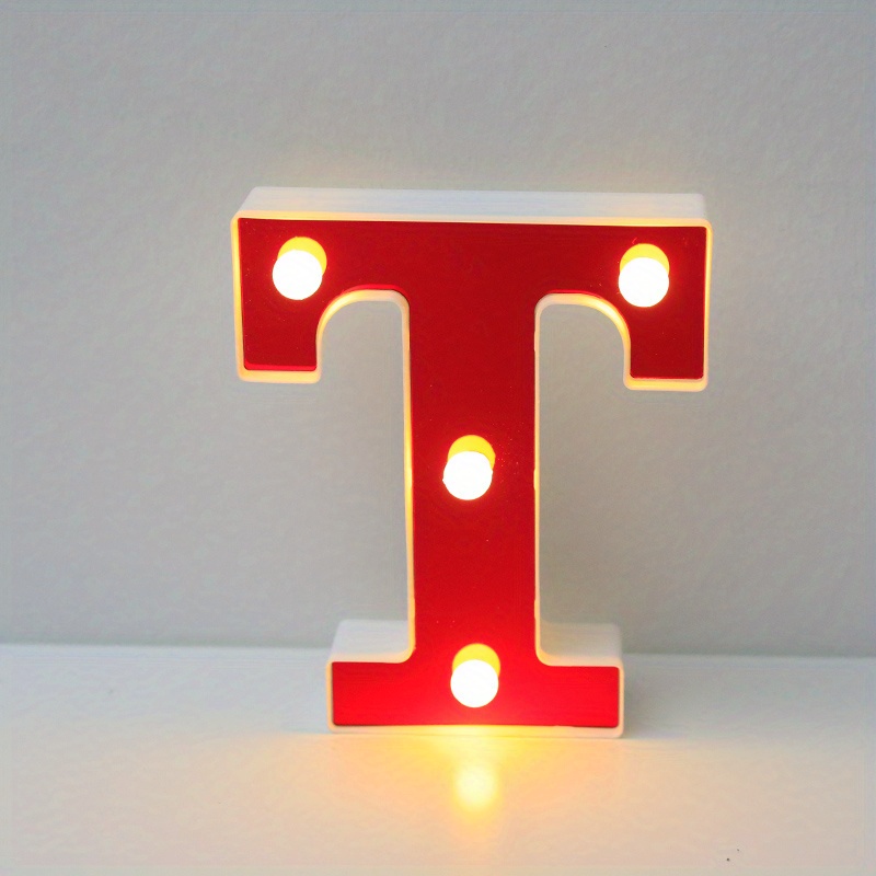 Letter Light Light Up Letter Sign For Night Light - Temu