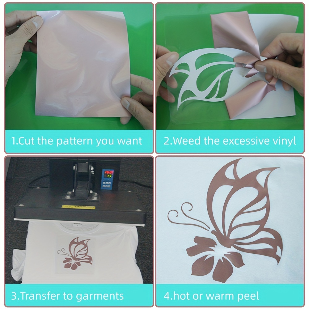 Pu Heat Transfer Vinyl Diy Film Elastic And Soft Easy - Temu