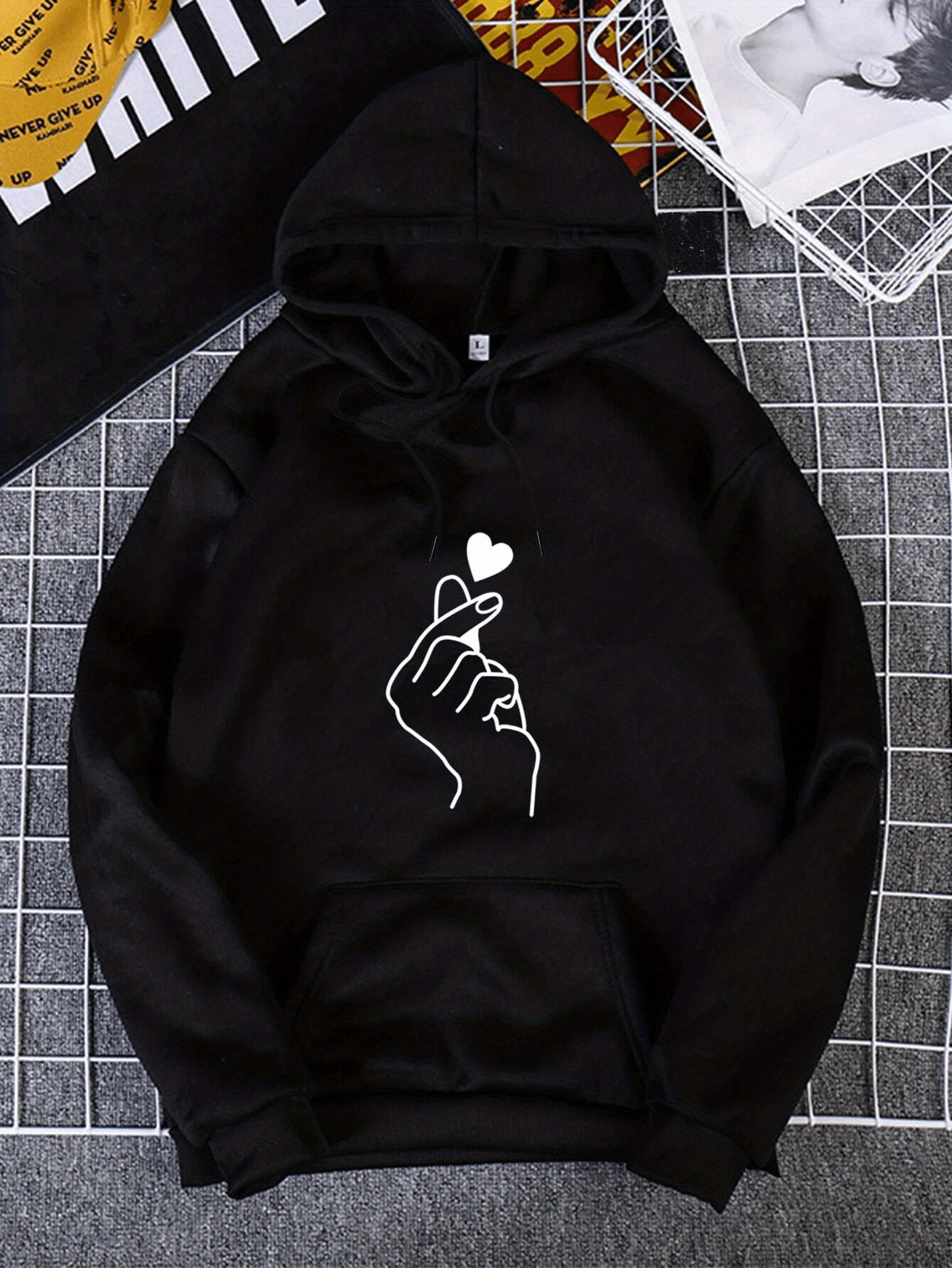 Graphic Print Zip Hoodies Casual Long Sleeve Kangaroo Pocket - Temu