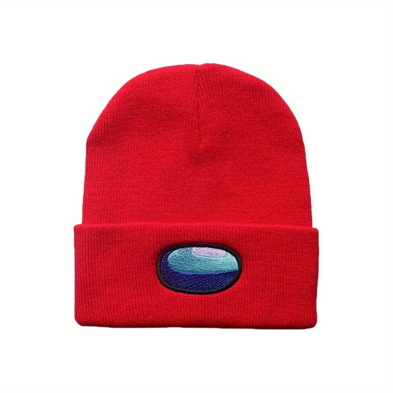 Space Werewolf Killing Embroidery Knitted Hat Autumn Winter Warm Woolen Hat