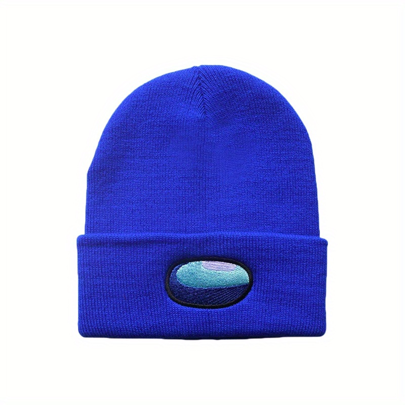 Space Werewolf Killing Embroidery Knitted Hat Autumn Winter Warm Woolen Hat