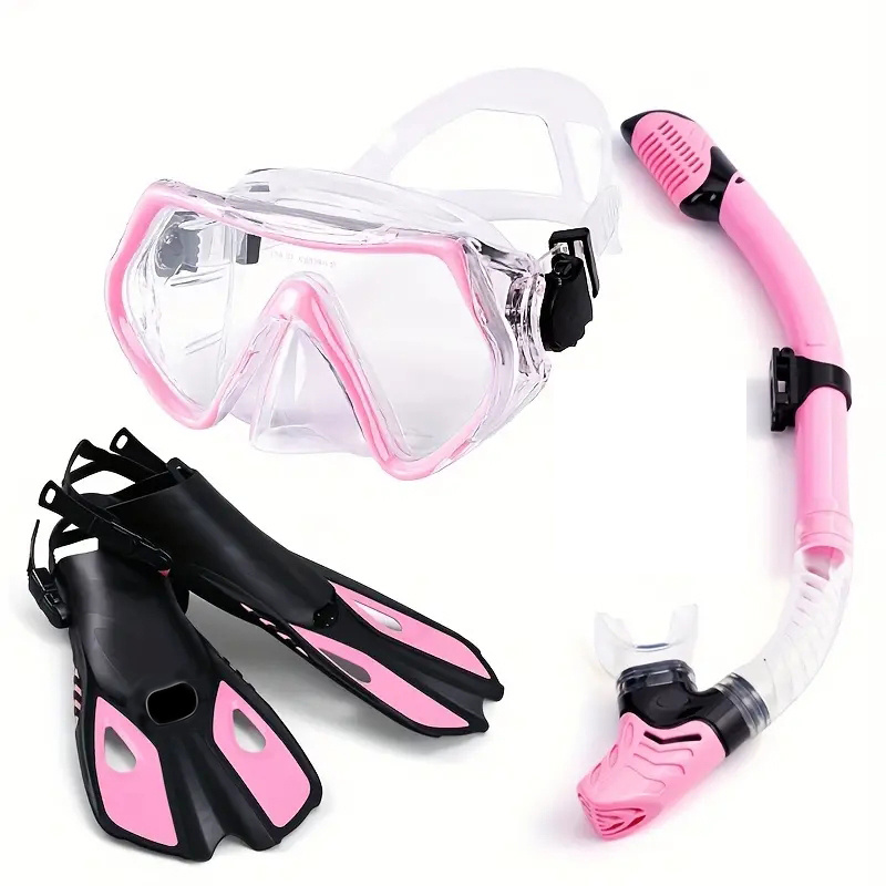 Pink Mask Scuba Diving Girl 