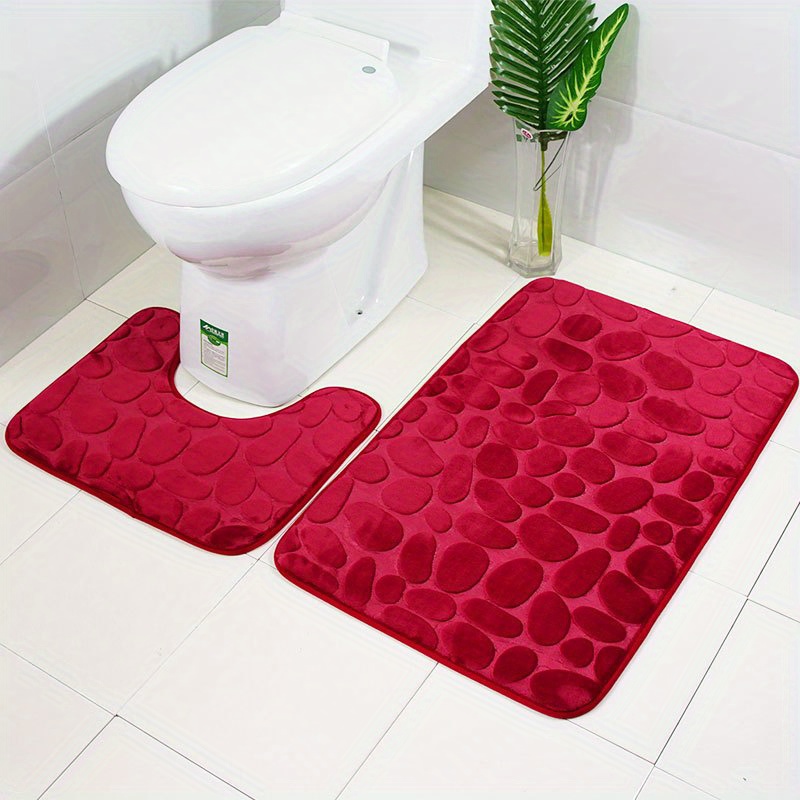 1pc pebble embossed non slip bathroom bath mat memory foam mat super soft bath mat and absorbent bath mat rug bath mat set washable bath mat quick absorbent non slip washable thick soft and comfortable rug details 5