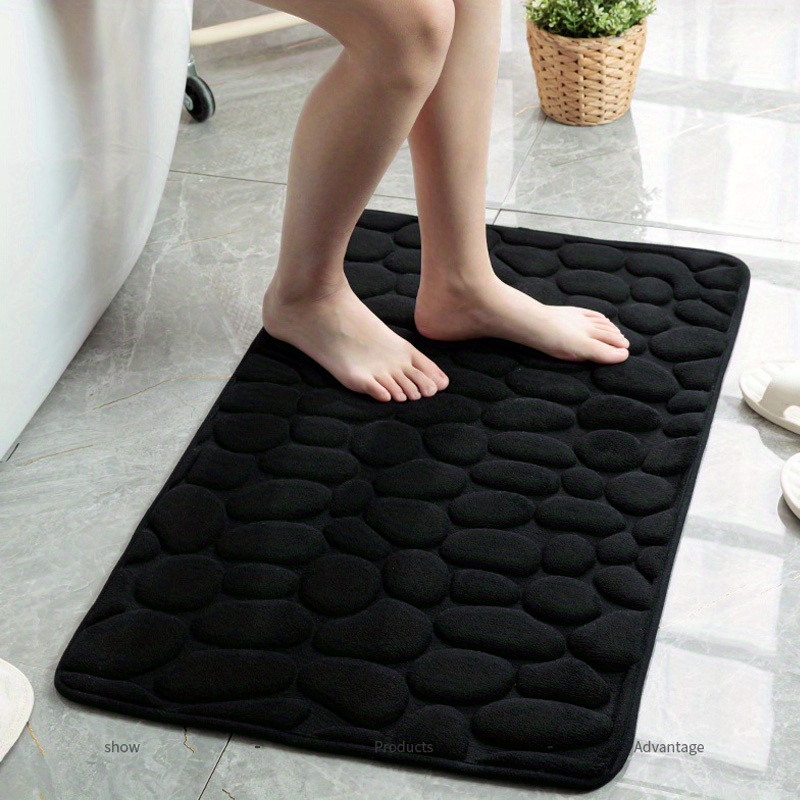 1pc pebble embossed non slip bathroom bath mat memory foam mat super soft bath mat and absorbent bath mat rug bath mat set washable bath mat quick absorbent non slip washable thick soft and comfortable rug details 7