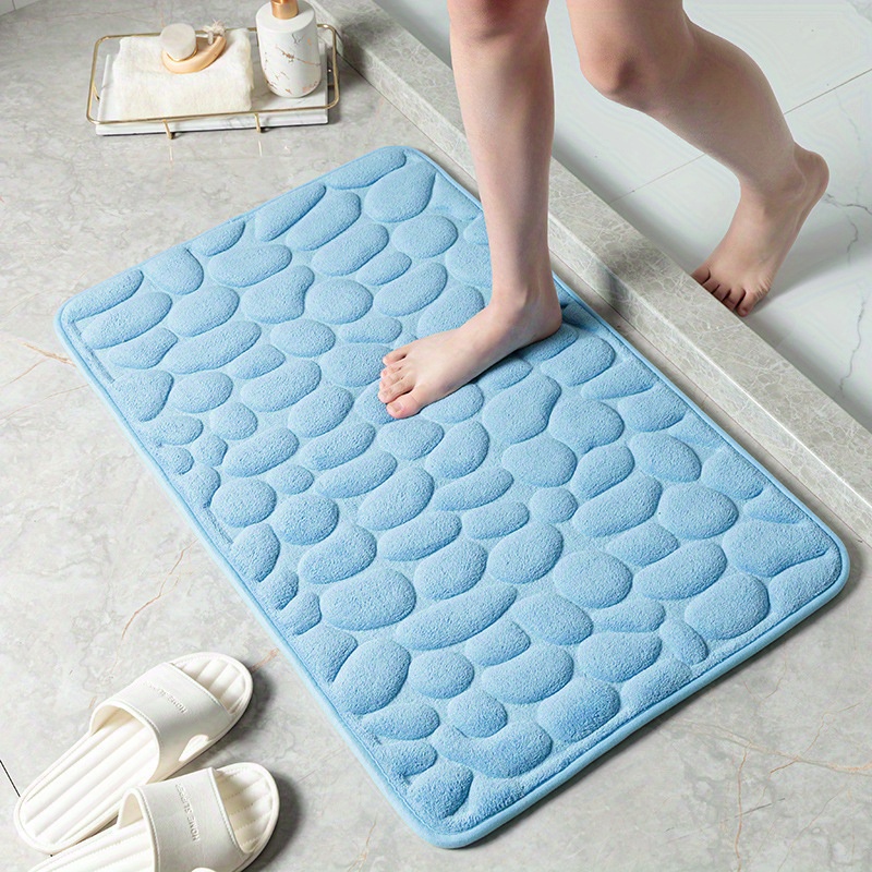 1pc pebble embossed non slip bathroom bath mat memory foam mat super soft bath mat and absorbent bath mat rug bath mat set washable bath mat quick absorbent non slip washable thick soft and comfortable rug details 9