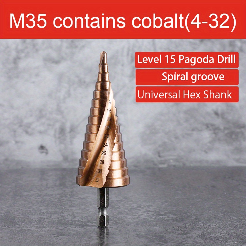 M35 Broca Escalonada De Cobalto 4 12 4 20 4 22 4 32 Mm HSS - Temu