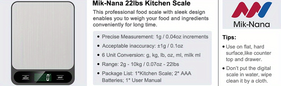 1pc food scale black 22lb 10kg   scale grams and oz for baking cooking and weight loss 1g 0 04oz precise graduation easy clean stainless steel kitchen gadgets kitchen supplies kitchen tools kitchen stuff kitchen accessories details 1