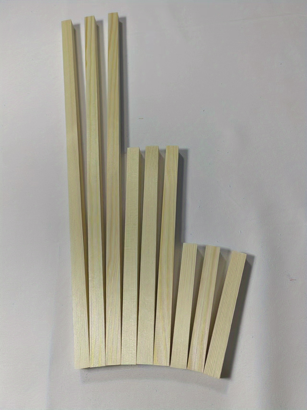 HJZALMI Square Wood Dowel Rod, Natural Long Dowel Strips, Unfinished Wood  Strips for Crafts DIY Projects Models Making Supplies, Customization  Support