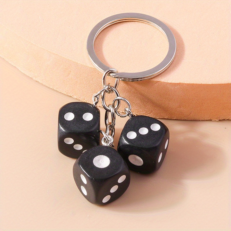 Mini dice store keychain