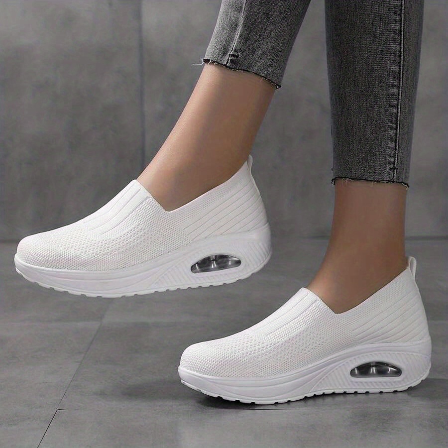 2022 New Anti-slip Air Cushion Running Sneakers, Breathable Slip-on ...