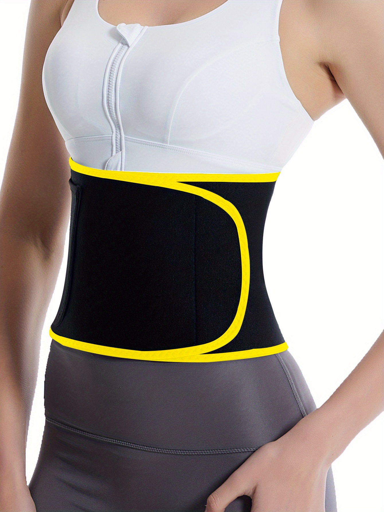 TESETON Waist Trimmer for Women Men-Sweat Band Waist Trainer for Women  Lower Belly Fat, Easy to Clean : : Sports & Outdoors