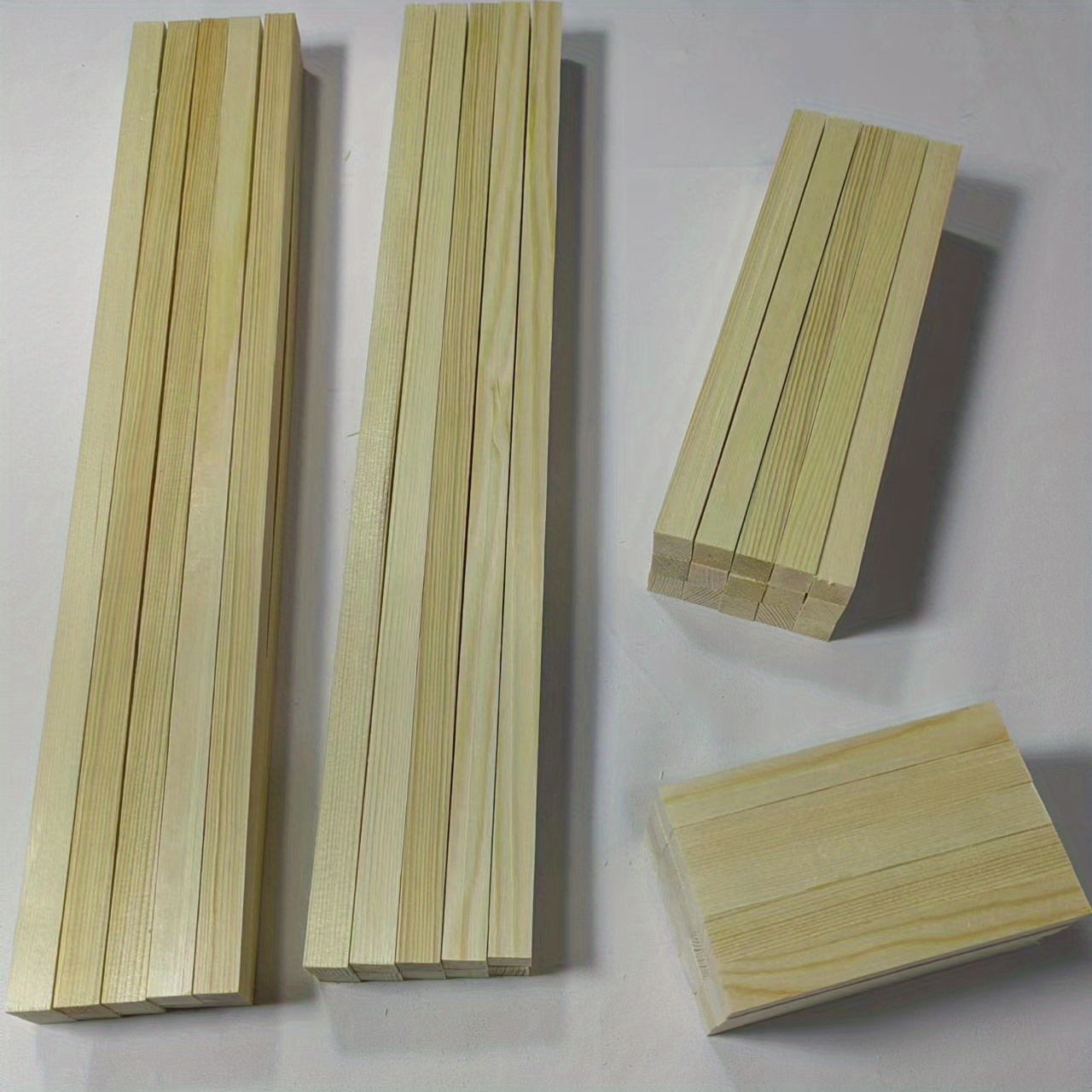 Wood Sticks Square Wooden Dowels Hardwood Strips Natural - Temu