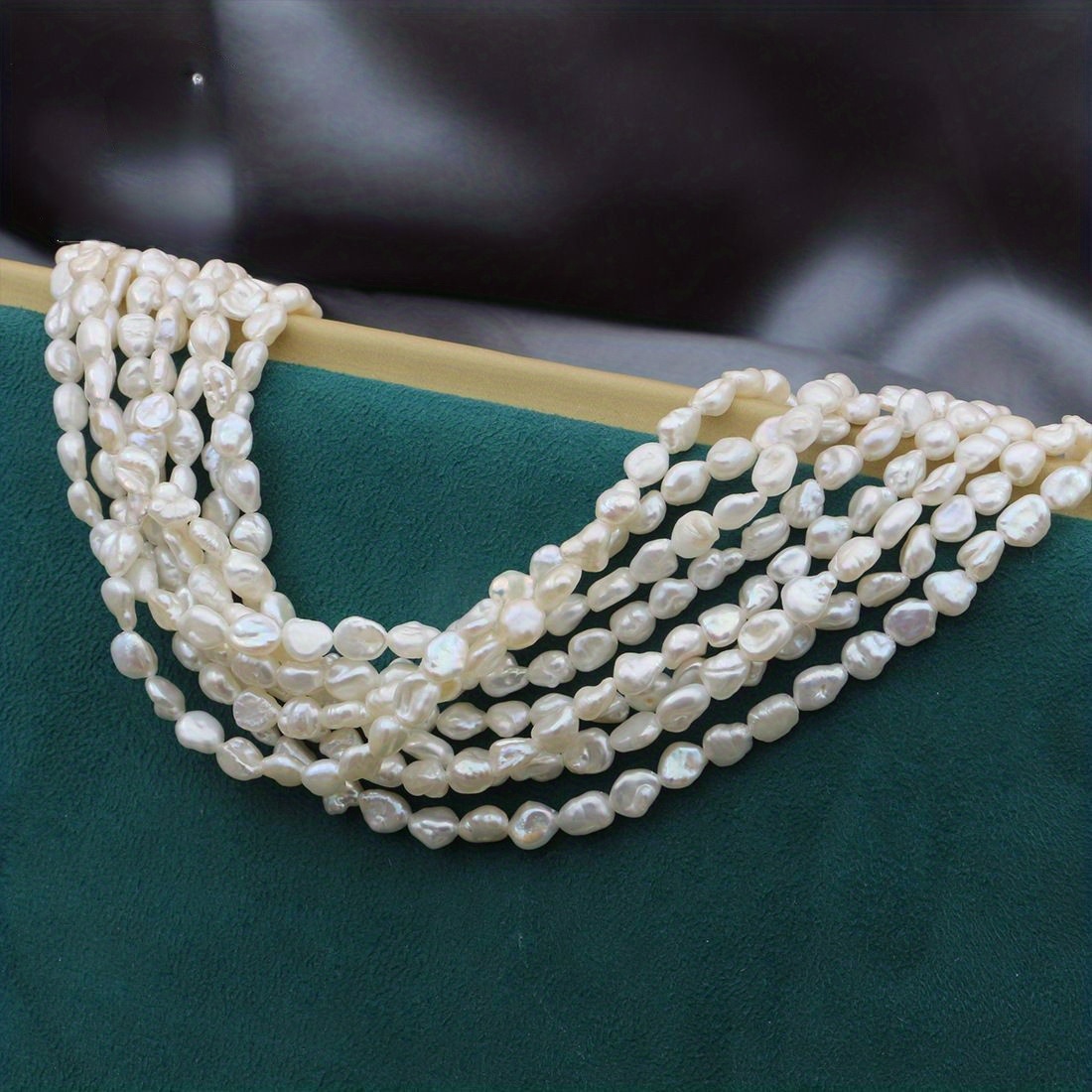 Natural Freshwater Cultured Pearl Beads White Irregular - Temu