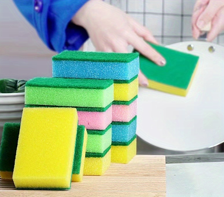 Dishwashing Sponge, Scouring Pad, Cleaning Brush, Magic Dishwashing Pot,  Pot Brush, Bowl Sponge, Kitchen Sponge - Temu