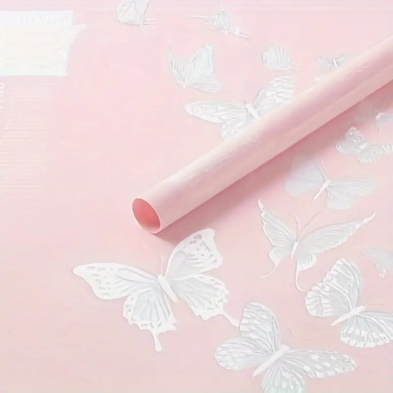 Flower Art Wrapping Paper Rose Wrapping Paper Fog Jelly Film - Temu