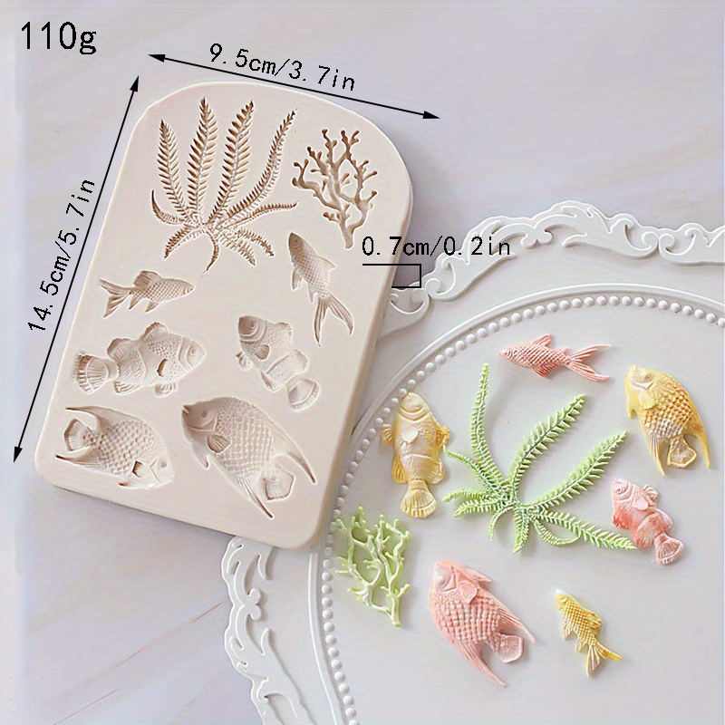 1pc Ocean Animals Chocolate Mold Silicone Mold Marine Life Candy Mold ...