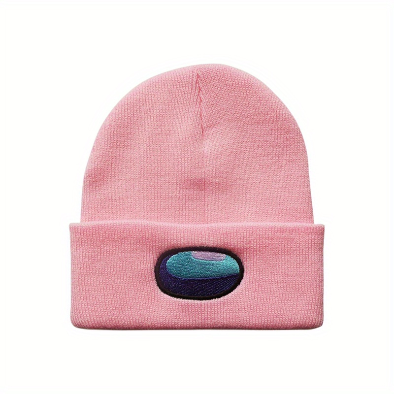 Space Werewolf Killing Embroidery Knitted Hat Autumn Winter Warm Woolen Hat