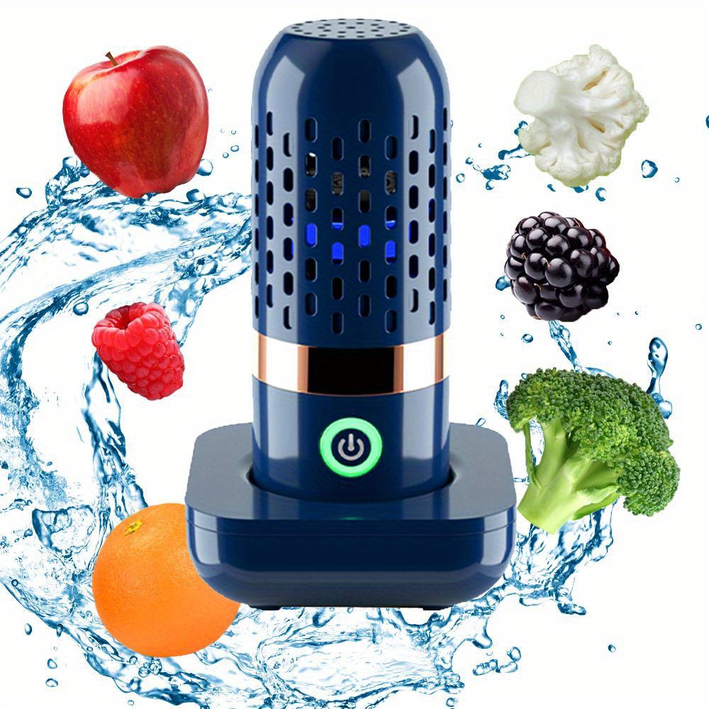Fruit and Vegetable Cleaner Machine IPX7 Waterproof Fruit Vegetables  Washing Cleaner 3000mAh USB Wireless Fruit Vegetable Washer Food Purifier  for