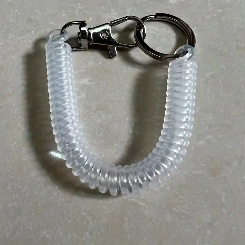 Plastic Spring Rope Key Chain Spring Key Chain - Temu
