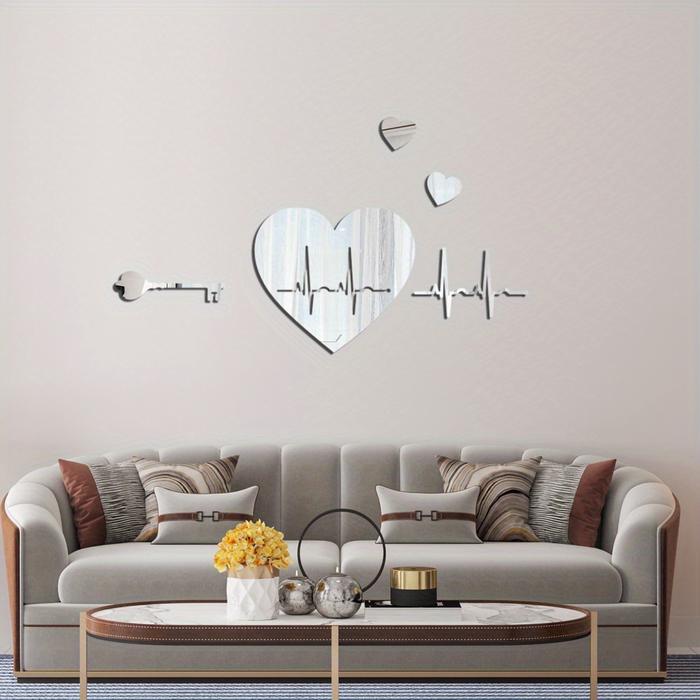 Adhesivo De Pared Con Diseño De Corazón De 29 Uds. Adhesivos - Temu