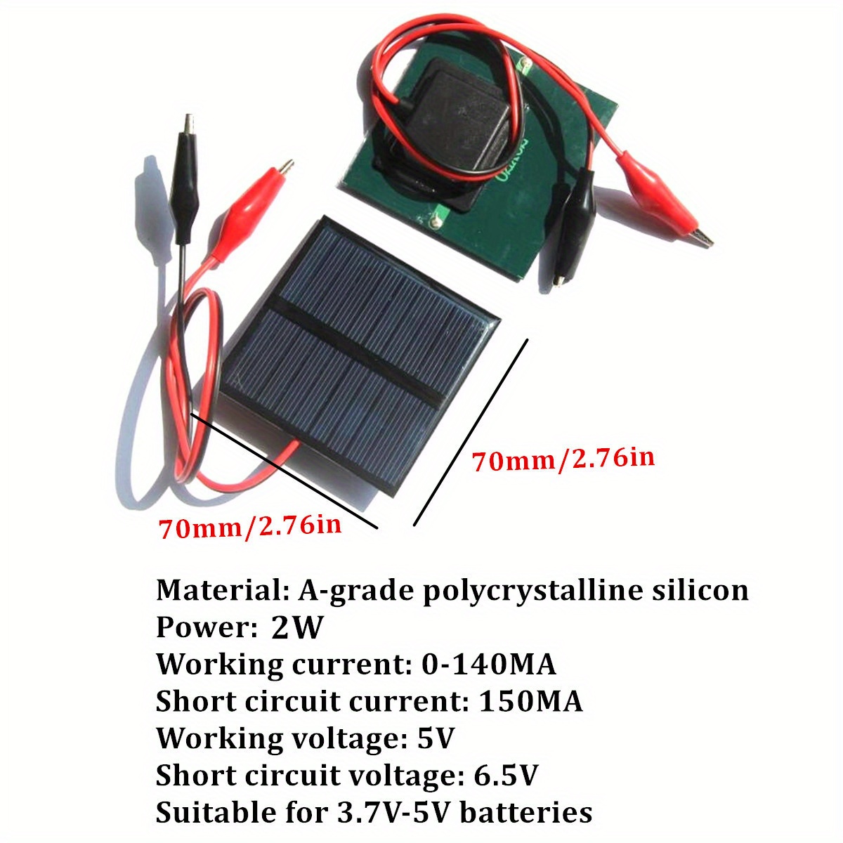 1pc générateur de panneau solaire portable 5V USB bricolage - Temu Belgium