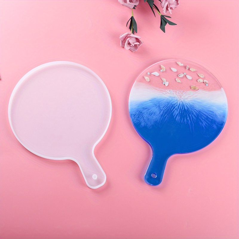 Round Tray Epoxy Resin Silicone Mold, Large 7.67inch