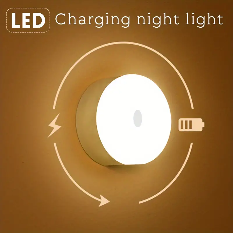 led mini night light stick on bunk bed lamp adjustable brightness and color temperature wall mounted magnetic mounted rechargeable battery operated for car bedroom nursery closet kitchen details 0